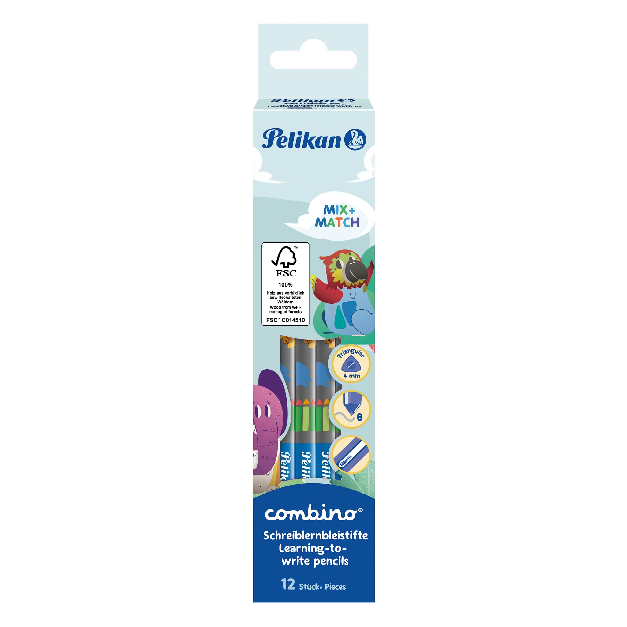 Pelikan Yazmayı öğrenme kalemi Combino mavi, 1 kurşun kalem