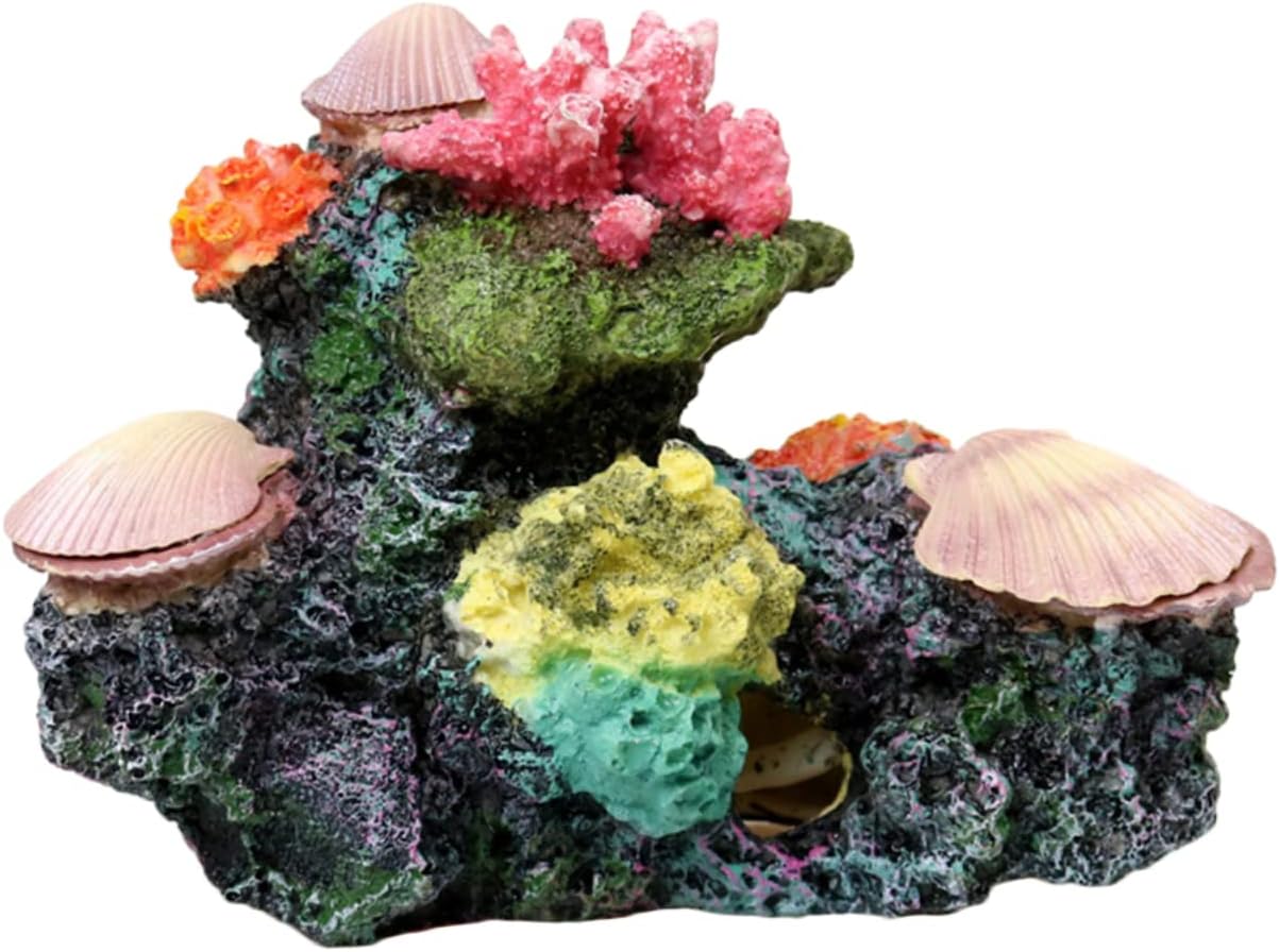 Artificial Coral Aquarium Decor Colorful Resin Fish Tank Plants No Fertilizer Needed Adds Unique Underwater Landscape for Aquariums and Fish Tanks