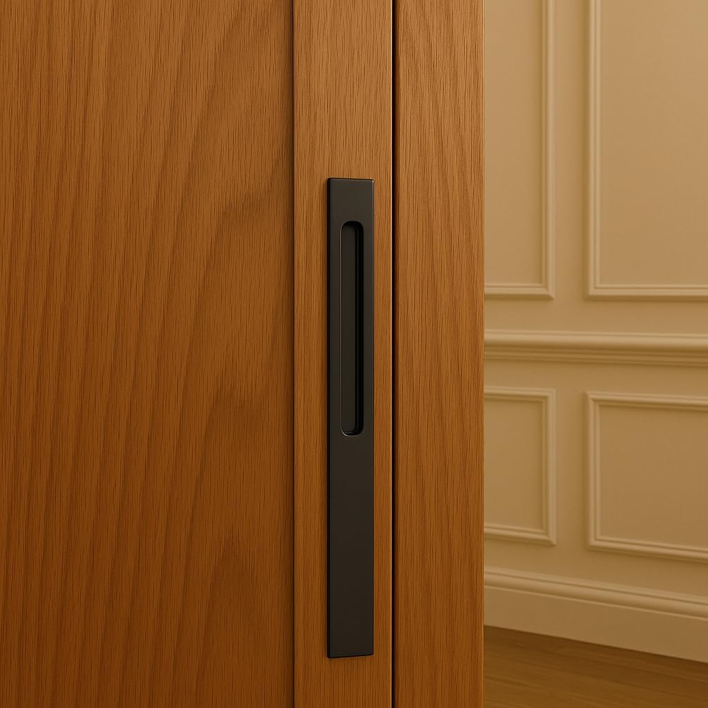 Black Conceal Handles - Sliding Doors & Cabinets -3 Black Conceal Handles - Sliding Doors & Cabinets -3