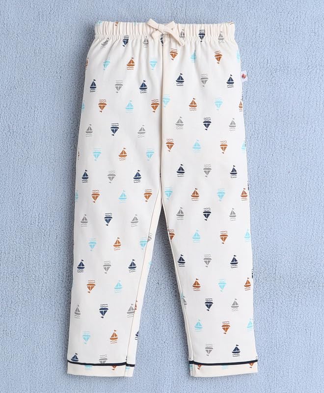BUMZEE Boys Cotton Full Sleeves Nightsuit Beige - 6-7 Years (Peb10258J-bge) - Image 4 thumbnail