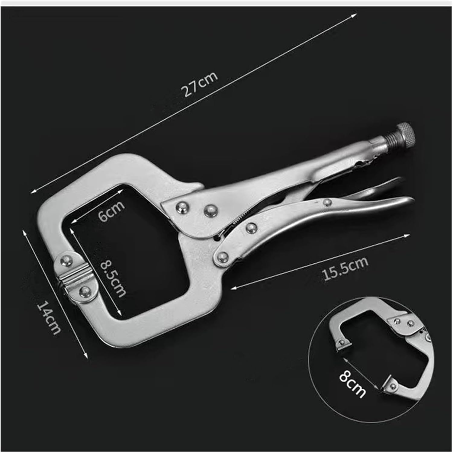 Locking Welding Pliers 1pc Locking Pliers Grip 11 Inches Alloy Steel Vise Quick Industry Round Wooden Tenon Locator Clips Manual Clamping Hand Tools