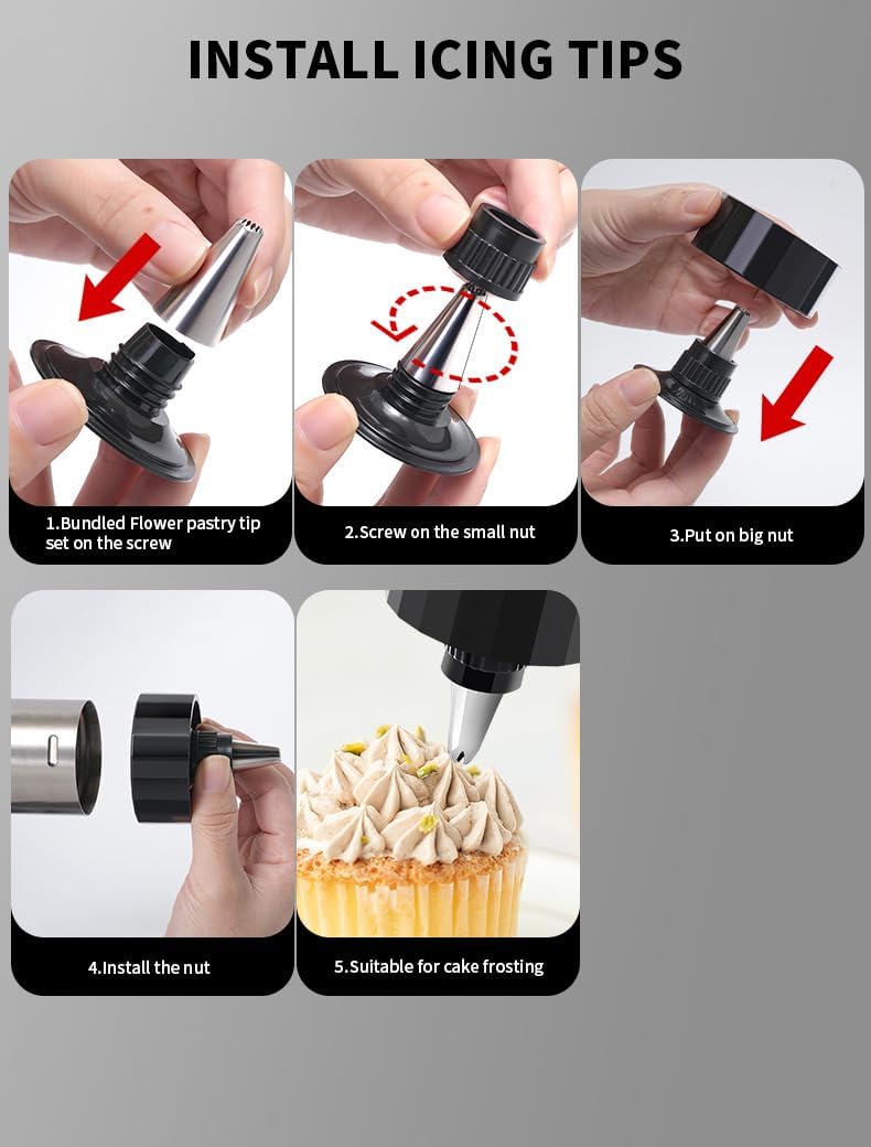 22 piece biscuit press, piping machine set - Upgrade - Stainless steel disk and storage box - Heavy duty design