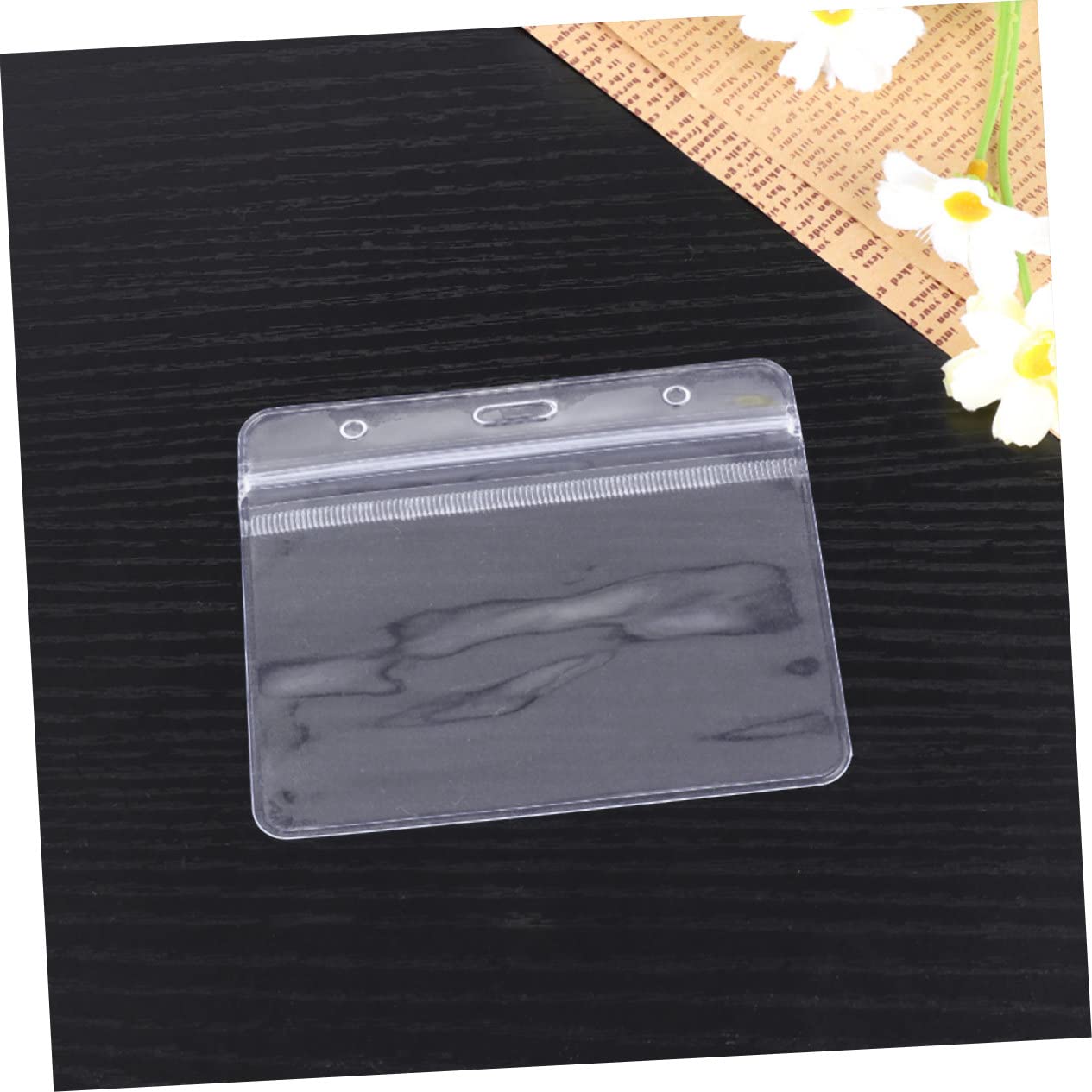NUOBESTY 100stücke Transparente Wasserdichte Ausweishüllen aus Ausweishalter aus Pvc Robuste Kartenhalter für Ausweis und Karten