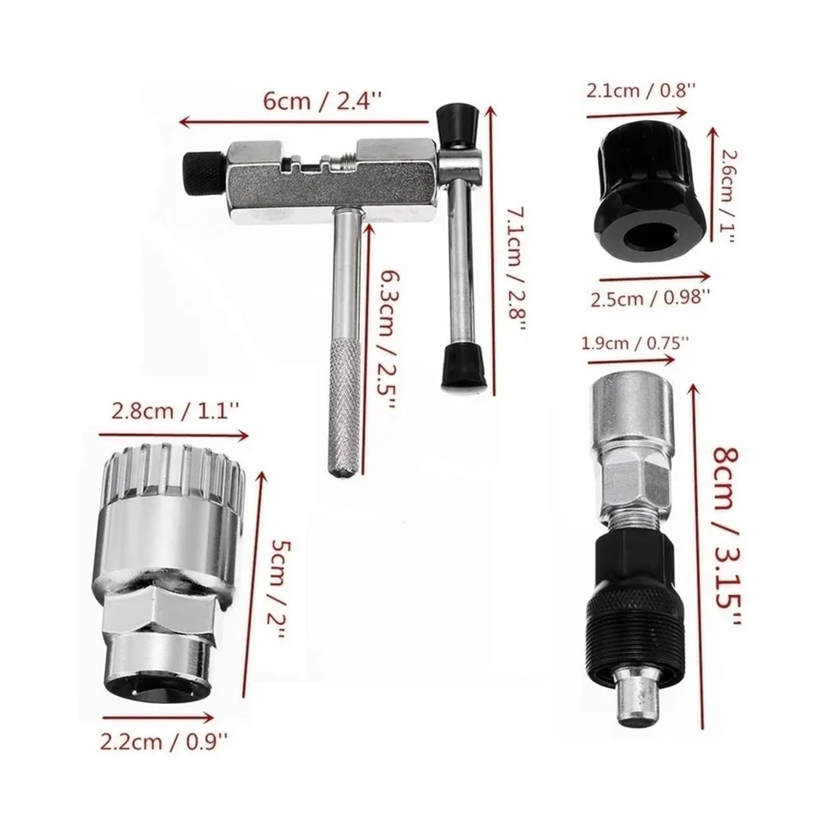 Extractor Bielas Bicicleta Herramienta Multifuncional for Platos y bielas Desmontables, Extractor, Herramienta de reparación Bicicletas, for pedalier