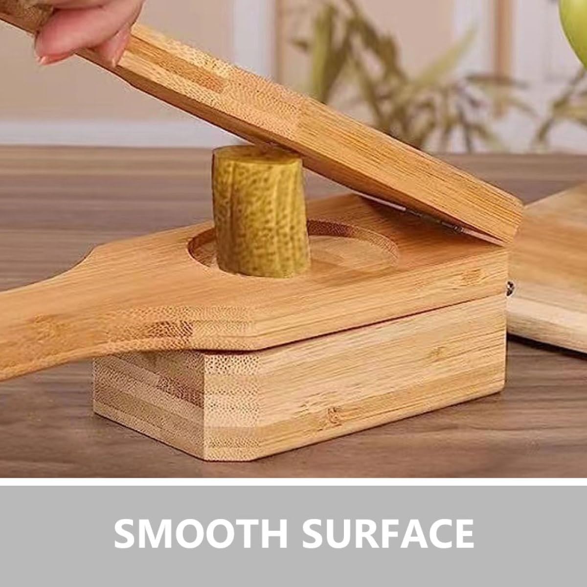 Pressa per Platani in Legno Manuale Pieghevole, Schiacciapatate Manuale per Banane e Tostones, Utensile da Cucina per Snack e Preparazione di Tortillas