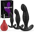 4PCS Anal Plug Adult Sex Toys, Silicone Butt Plug Set for Beginners, Advanced Users, Anal Dildo Training Kit Sex Toys for Man, Women and Couple with Flared Base Prostate Toys