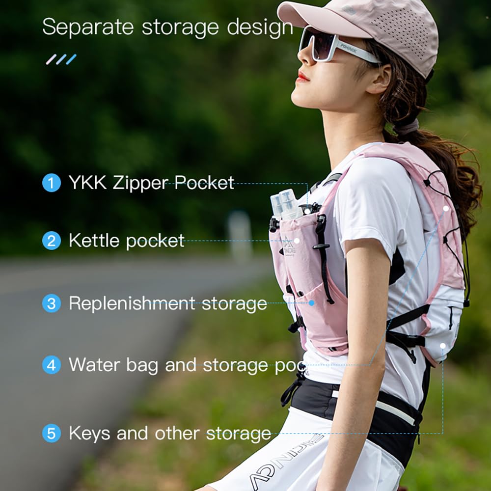 AONIJIE 10L Lightweight Hydration Cross Country Backpack Pack Rucksack - View #2