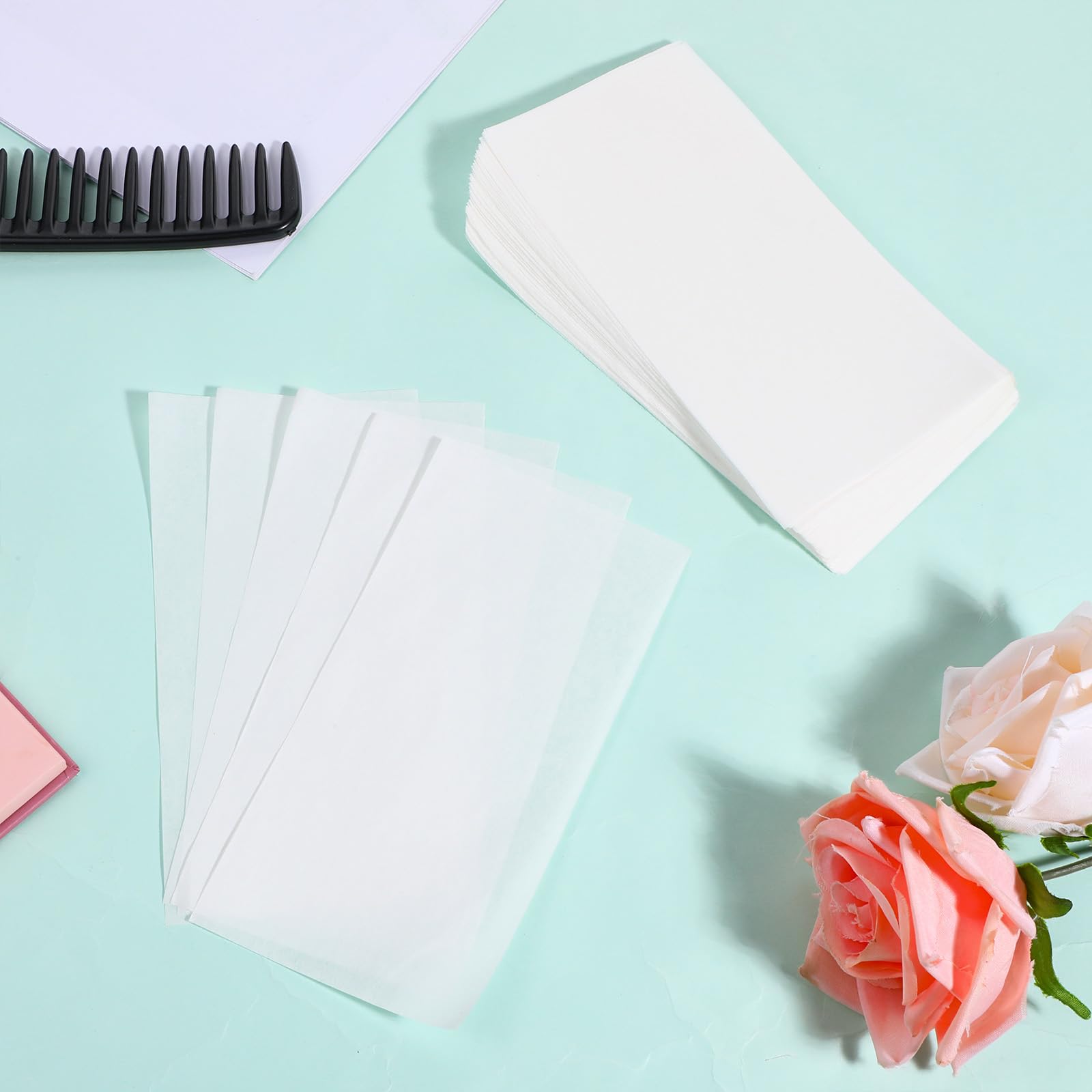 Papel permanente para cabello ultrafino transpirable 15 x 7,5 cm para salón