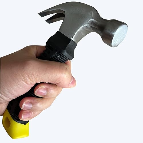 Miniatura 5 de Ziyiqiao Martillos de garra de 8 onzas para mujer herramientas de martillo pequeño mini martillo de campamento martillo de tachuelas ligero con