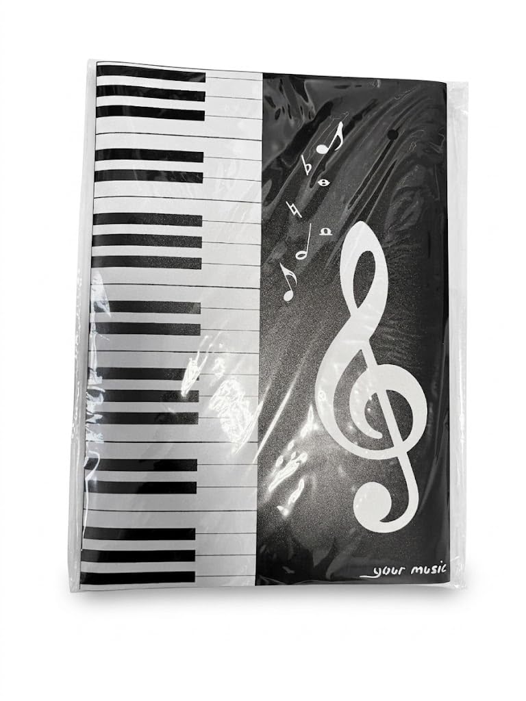 Infitronic INNPWSET01 – Atril de orquesta blanco – Atril estable regulable en altura (90 – 150 cm) con bandeja perforada + bolsa de transporte+luz para atril + partituras