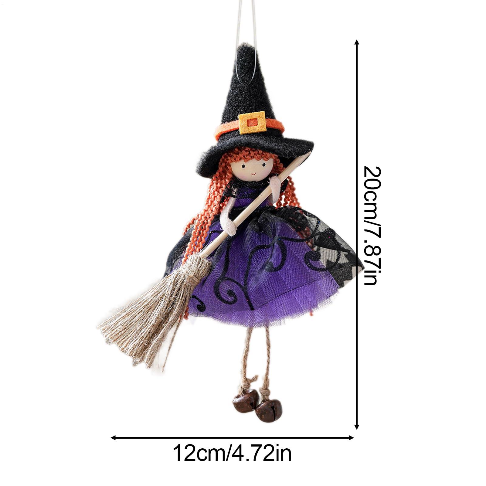 Muñeca de Bruja de Cocina Hecha a Mano, Colgante de Bruja de Halloween, Figura Coleccionable aterradora para Fiestas, Ventanas, jardín, Patio, al Aire Libre, casa encantada, Cocina, Pared de