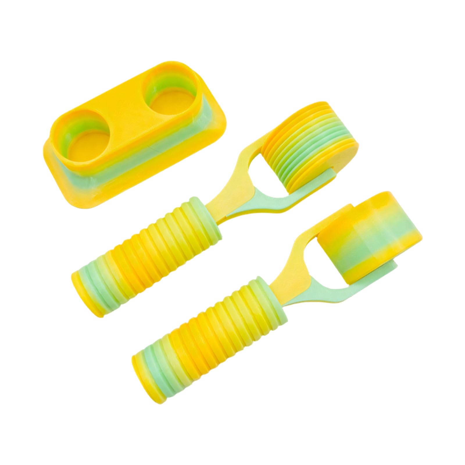Msioytog Ergonomic Handle Painting Rolling Tool with Storage Stand Multifunctional Painting Roller for Art Craft Stone Art Drum Tool