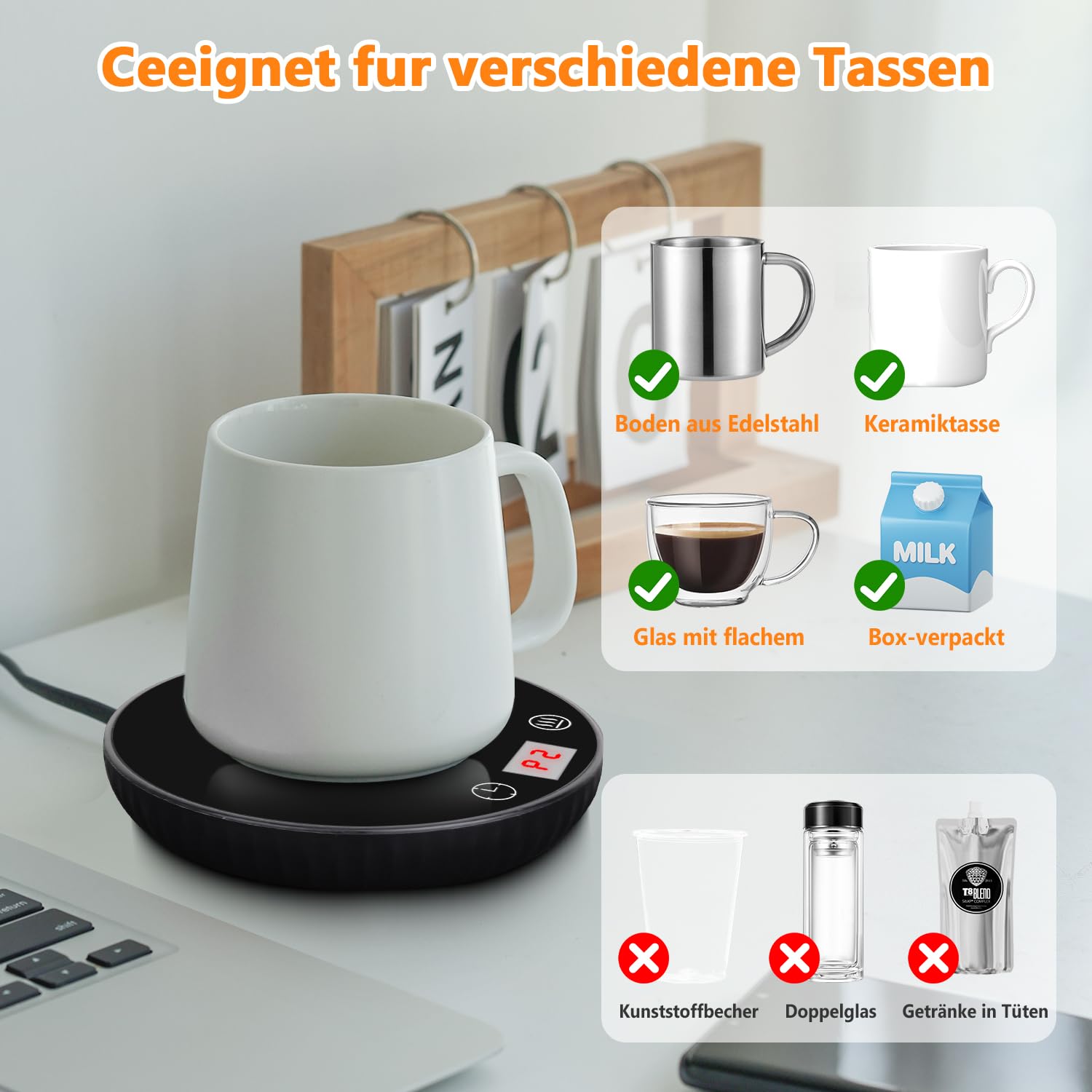 Chauffe Tasse de Café, Tasse Chauffante, Électrique Chauffe Tasse Pad