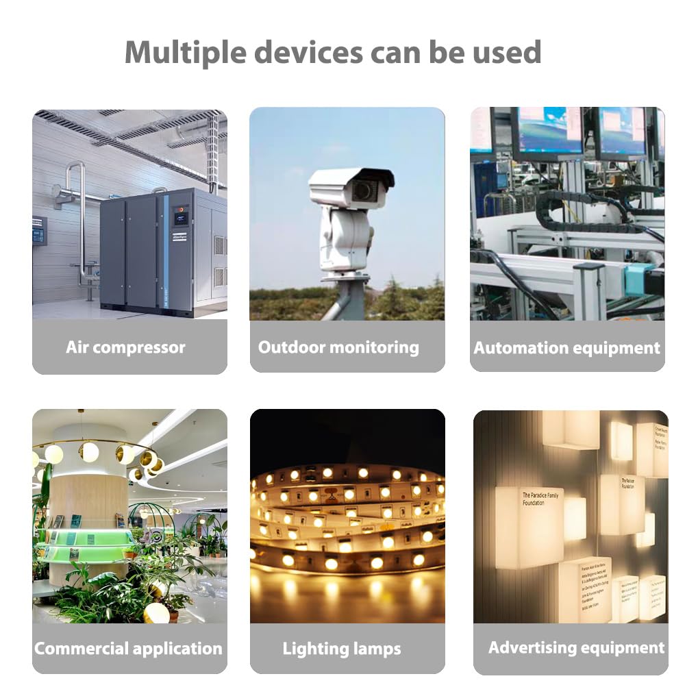 24V 25A Switching Converter, Switching Power Supply, AC/DC Voltage Regulator, AC 110V/220V to DC 24V 25A 600W Transformer Power Adapter Converter for LED Strip, LED Display, 3D Printer