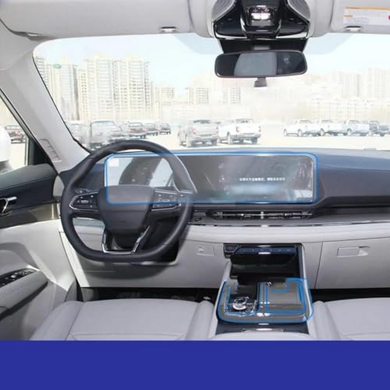 Evite arañazos en consola central Ford Equator Sport con este protector invisible TPU RHD