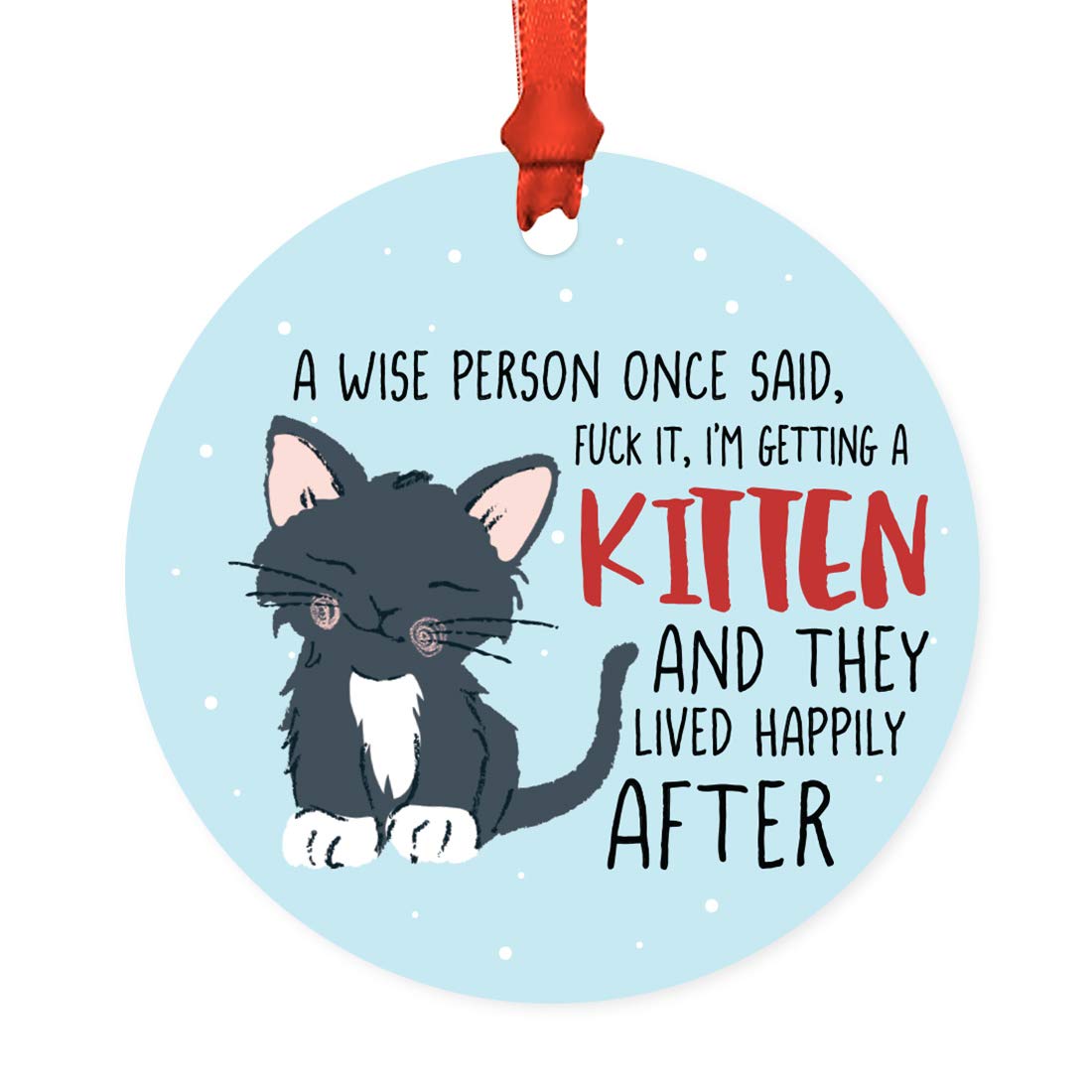 Cat Christmas Tree Ornament Gift