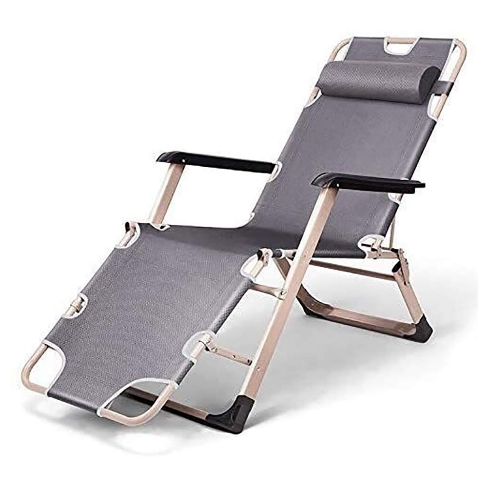 Chaise de camping pour soulager le dos sur le porche avec l'effet inclinable zéro gravité