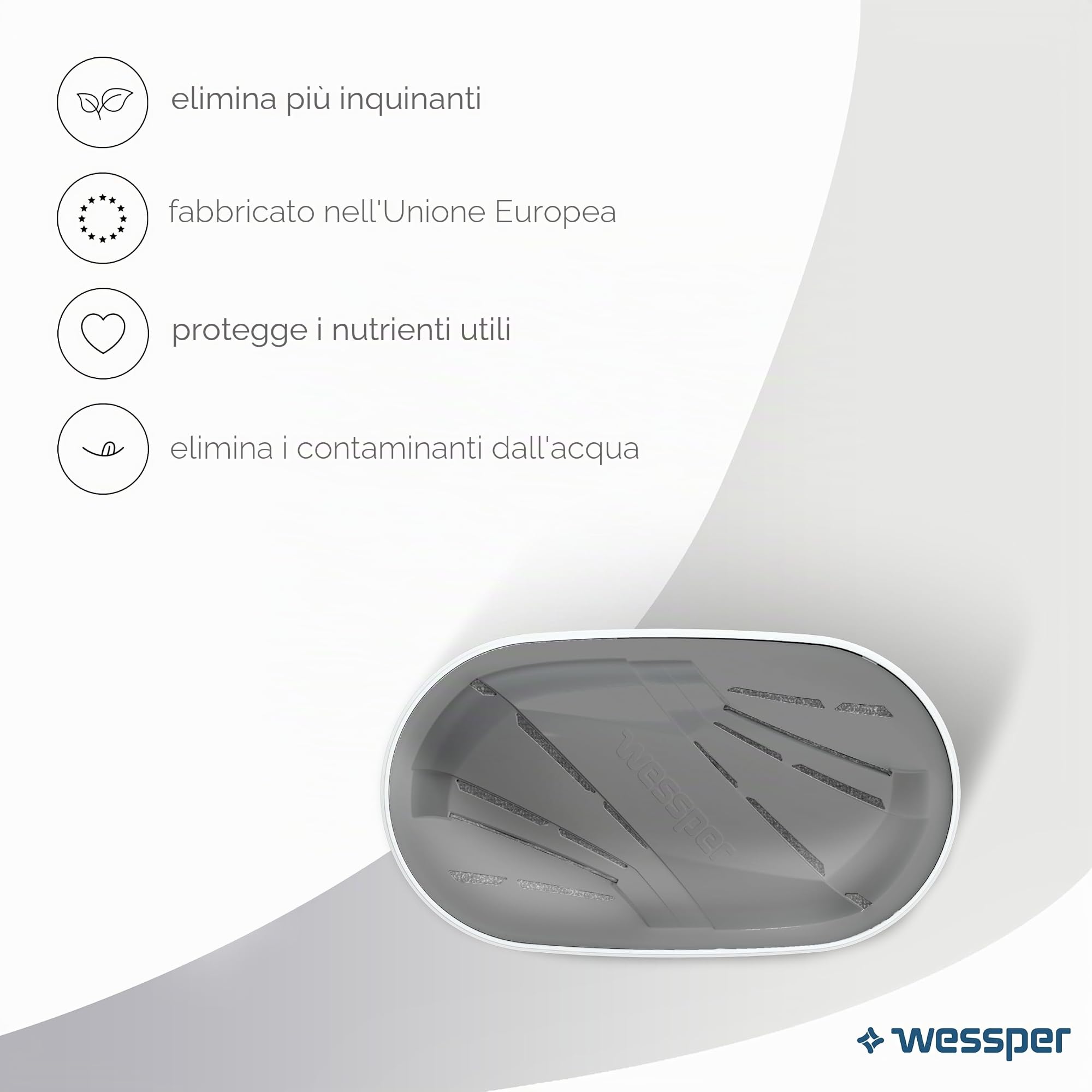 Wessper Filtri per acqua per caraffe filtranti compatibili con le Brita maxtra+, Amazon Basic, Dafi Unimax, Cartucce di acqua dura per brocca acqua filtrante- 6 pezzi (Confezione da 2)