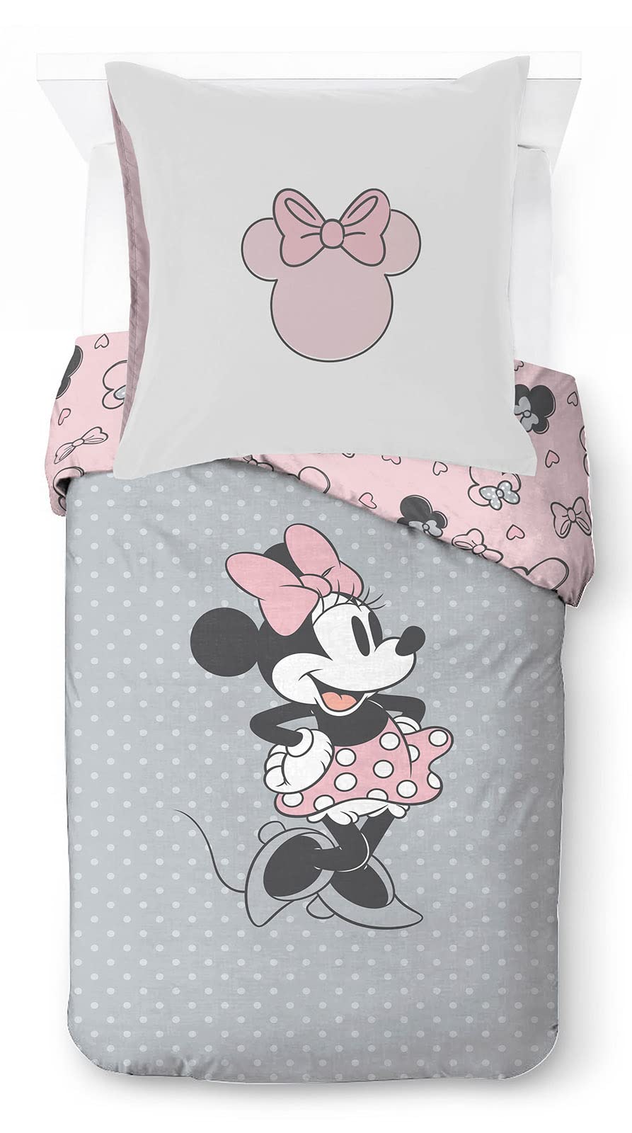 Disney Minnie One of a Kind komplet pościeli dziecięcej 100% bawełny, 135 x 200 cm, rozmiar pojedynczego łóżka, poszwa na kołdrę + poszewka na poduszkę 80 x 80 cm