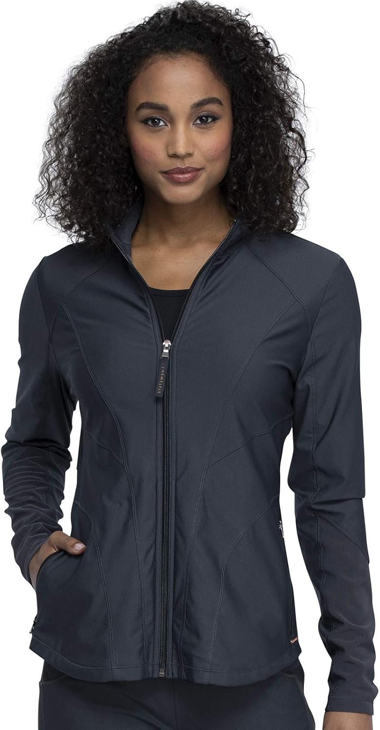Cherokee Form Women Warm Up Scrubs Jacket Zip Front CK390