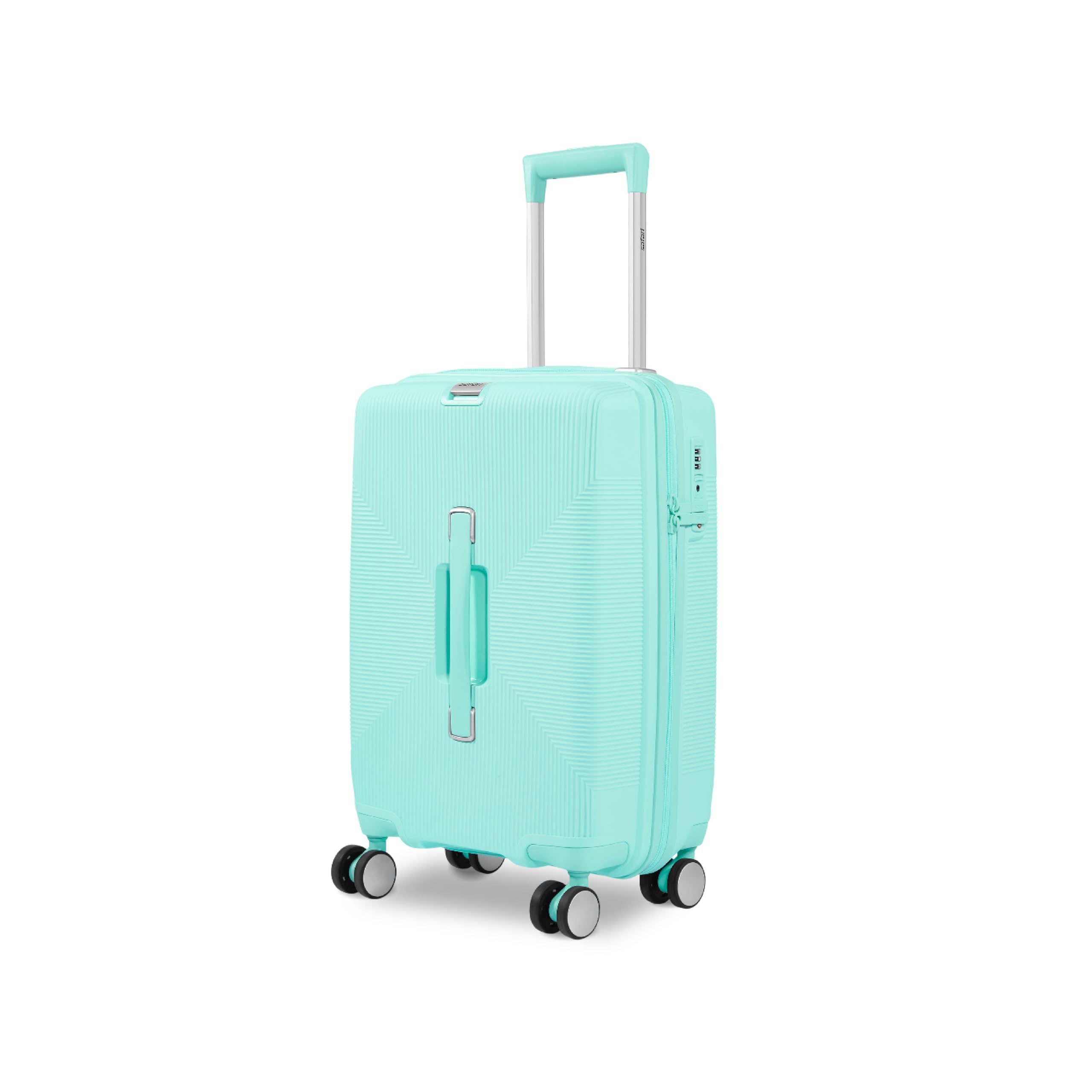 Select Trunk 55 Cm Small Cabin Hard Shell Trolley Bag with TSA Lock, Dual Wheels with 360 Degree Rotation and Anti-Theft Zipper, Luggage Bag, Suitcase for Travel Mint Blue Green-image-23