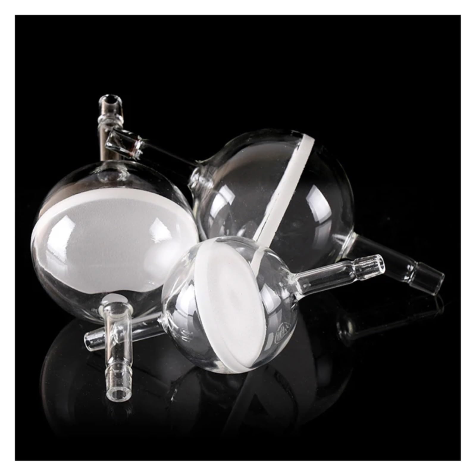 1 Stück Durchmesser 30/65/80/100/120 mm Glass-Sandkern-Filterkugel – sphärisches Luftrohr aus Laborglas | 120mm G3