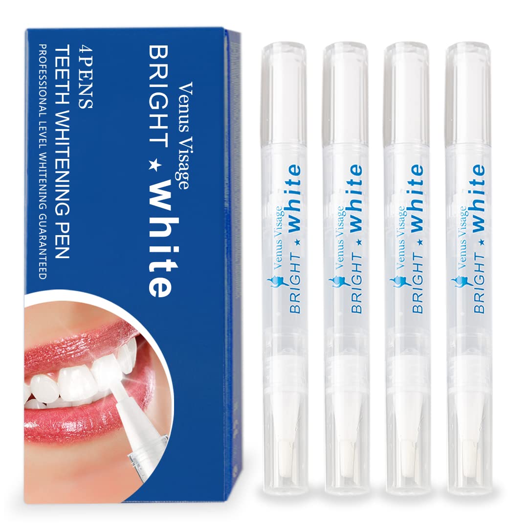 Venus Visage Teeth Whitening Pen 40 Uses - Teeth whitening Gel with Professional Formulation and Ingredients - Best
