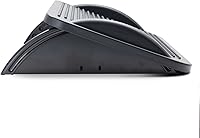 Vista 3 de IO CREST - Reposapiés ergonómico para debajo del escritorio con 3 posiciones de ángulo, ajuste de ángulo de inclinación de 30 grados, textura Negro