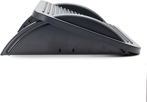 Miniatura 3 de IO CREST - Reposapiés ergonómico para debajo del escritorio con 3 posiciones de ángulo, ajuste de ángulo de inclinación de 30 grados, textura