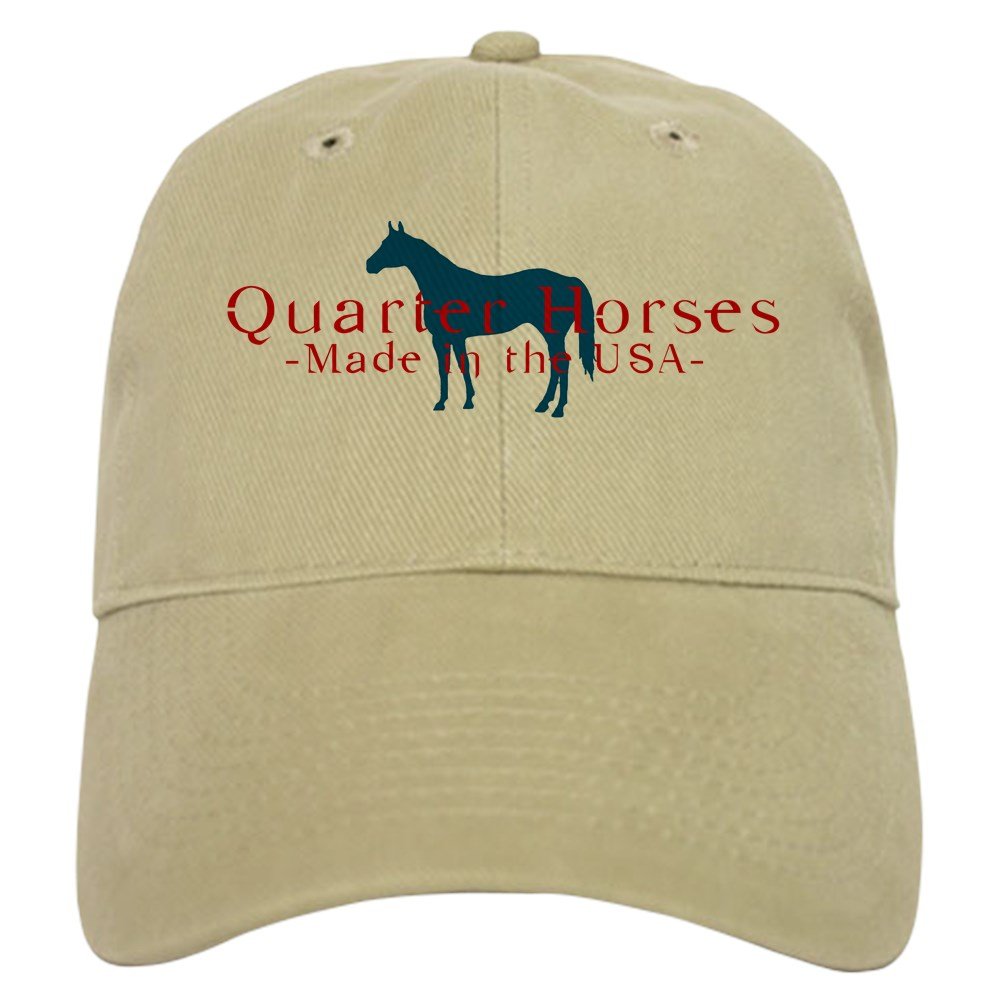 CafePress Quarter Horse Cap Unique Adjustable Baseball Hat Khaki