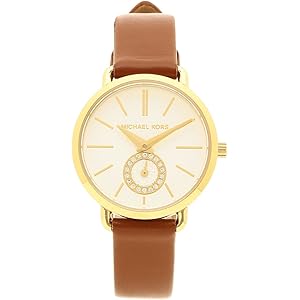 【新品】MICHAEL KORS ライトブラウン×イエローゴールド シンプル時計 マイケルコース/Michael Kors/腕時計/レディース/Pyper/パイパー