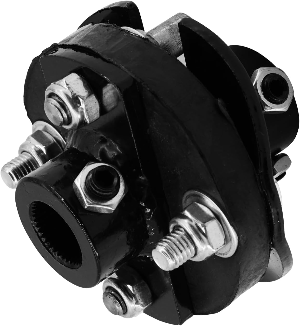 Universal Steering Rag Joint 3/4"-36 spline X 1" DD Steering Rag Joint Coupler Compatible with Mustang Power GM Manual & Power