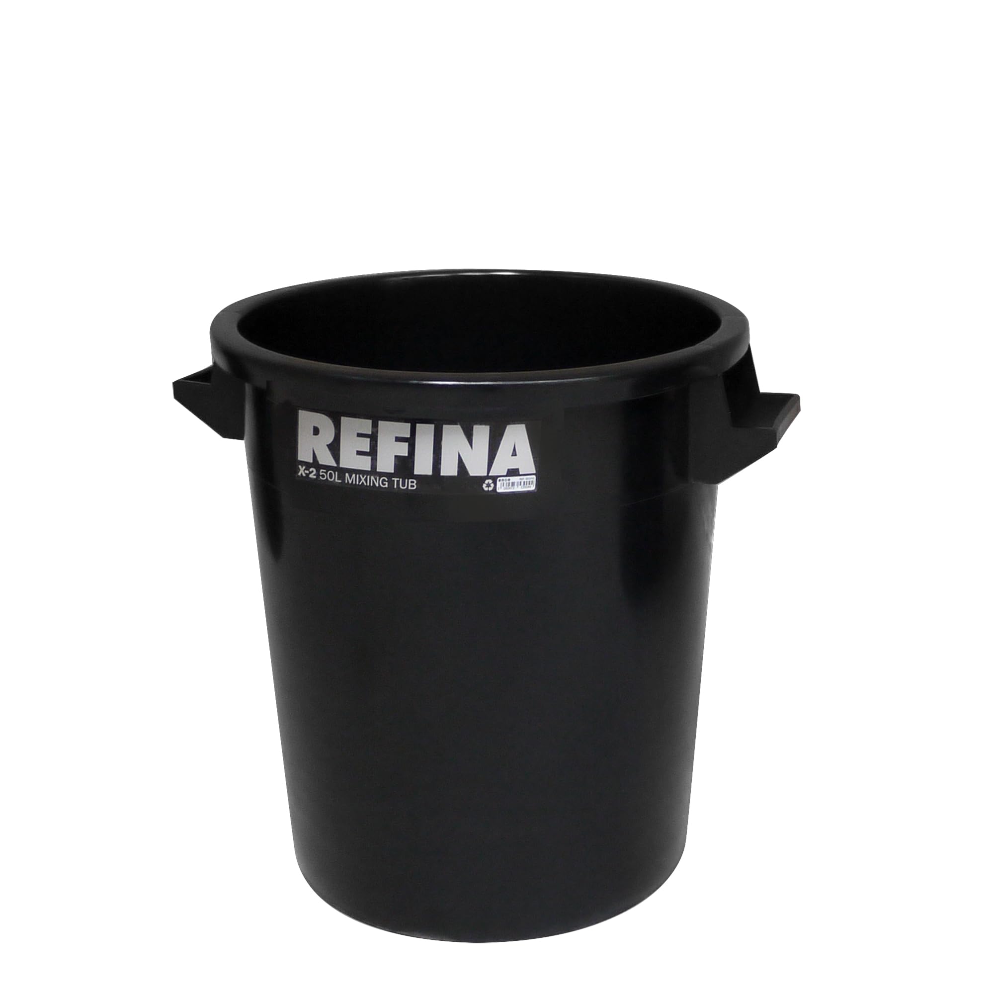 Refina X-2 Black Mixing Tub 50L Plastering Rendering Heavy Duty Bucket 321041