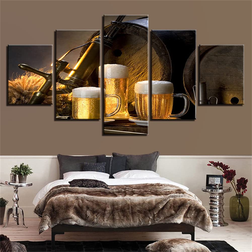 Peinture Diamant 5D Kit Complet Thème Bon Vin Cadeau Idéal pour Activité Manuelle DIY