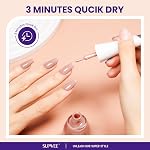 SUPWEE Quick Dry Nail Polish 16ml Large Capacity Nude Regular Nail Polish | Air Fast Dry High Glossy Effect Manicures Salon Home DIY for Beginner