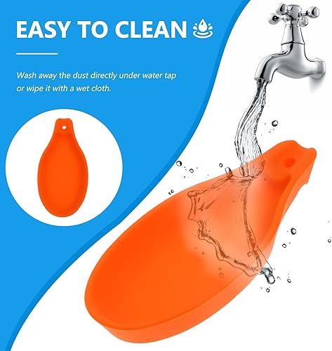 Miniatura 3 de Cabilock 2 piezas de soporte de cuchara de silicona utensilios de cocina de silicona espátula Turner titulares de sushi tazón de silicona cuchara