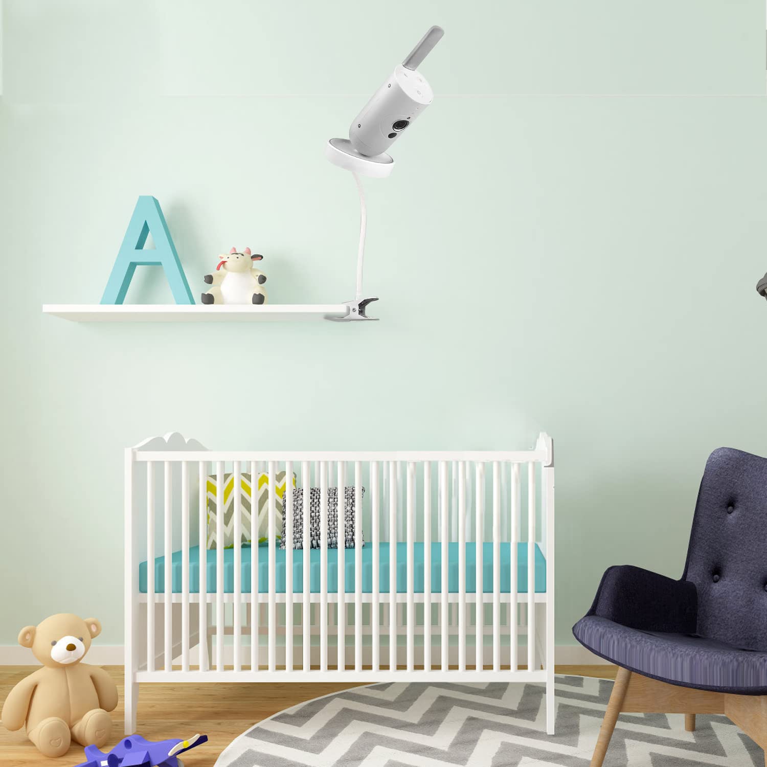 Uchwyt na monitor dla elektronicznej niani Philips Avent SCD923/26, elastyczny wielofunkcyjny stojak do wideoniań Philips Avent, uchwyt na kamerę do wideoniań