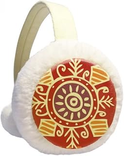 Protetores de ouvido de inverno Red Eyes Totems Civilização Ancient Winter Ear Warmer Cable Knit Furry Fleece Earmuff Outdoor