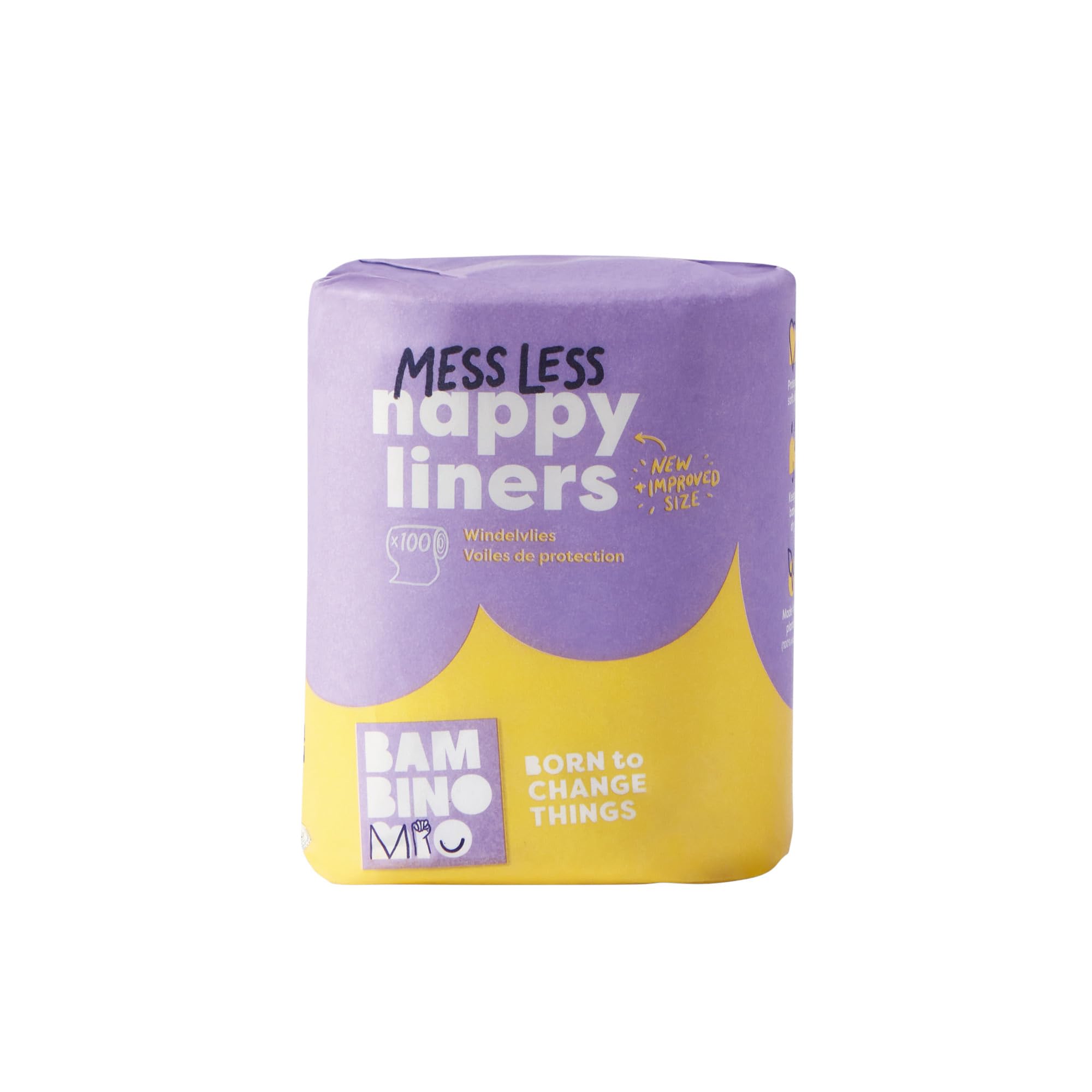 Bambino Mio, Supersoft Nappy Liners, Biodegradable, 100 Liners