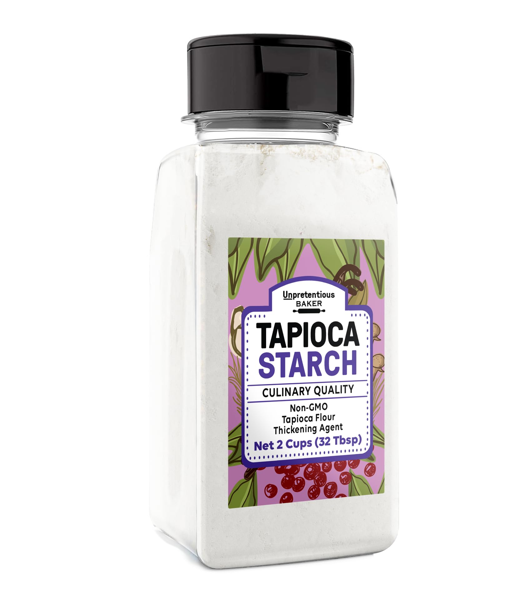 Unpretentious Tapioca Starch, 9.6 Ounce, Vegan & Gluten-Free, Cornstarch Replacement