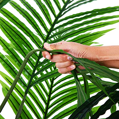 image for Ferrgoal Artificial Areca Palm Plants 63 Inch Fake Dypsis Lutescens Tr