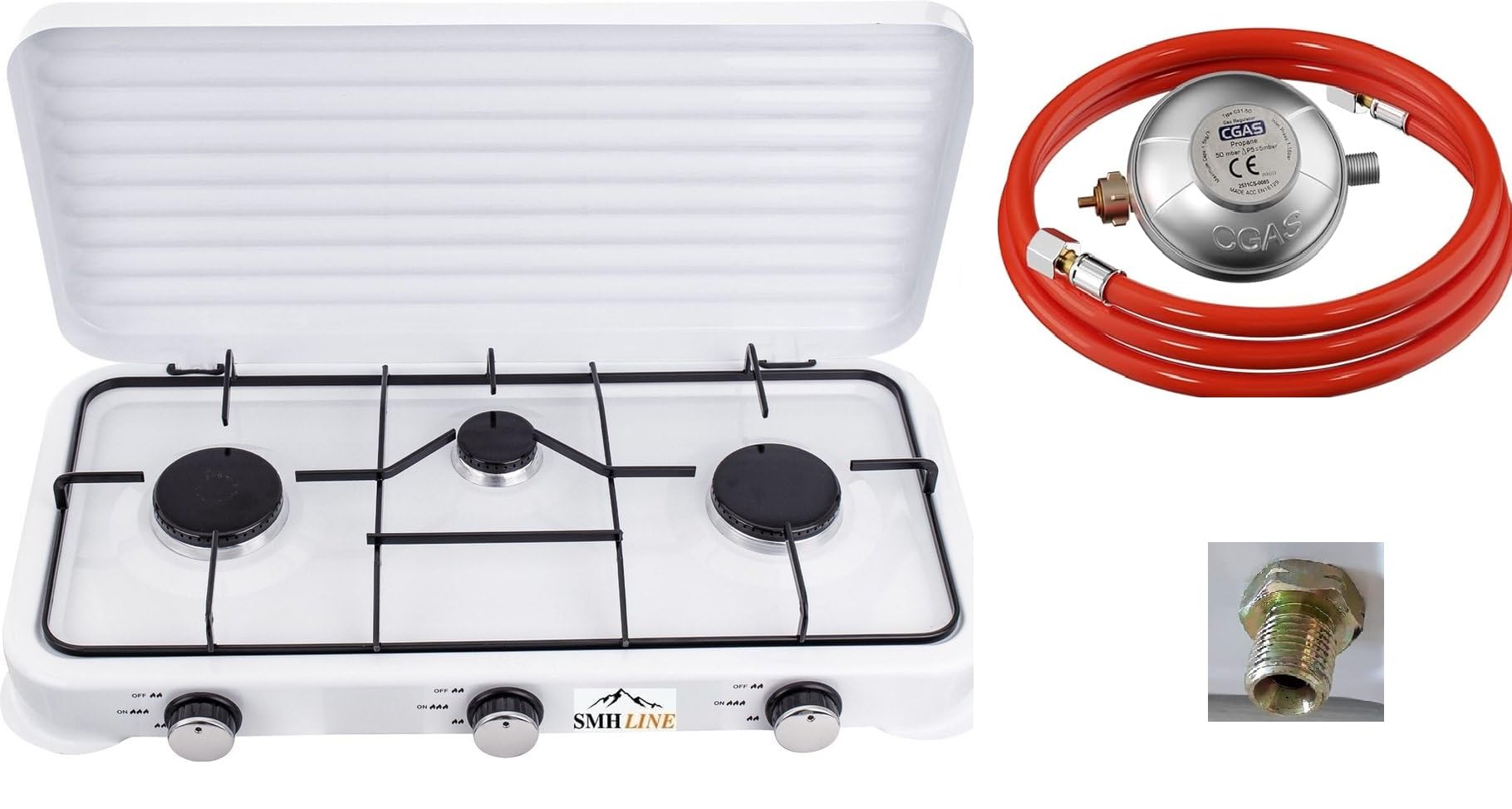 Eurocatch Dual Gas Stove 2 pits Kooktoestel op gas - 4 Gasbussen | 4