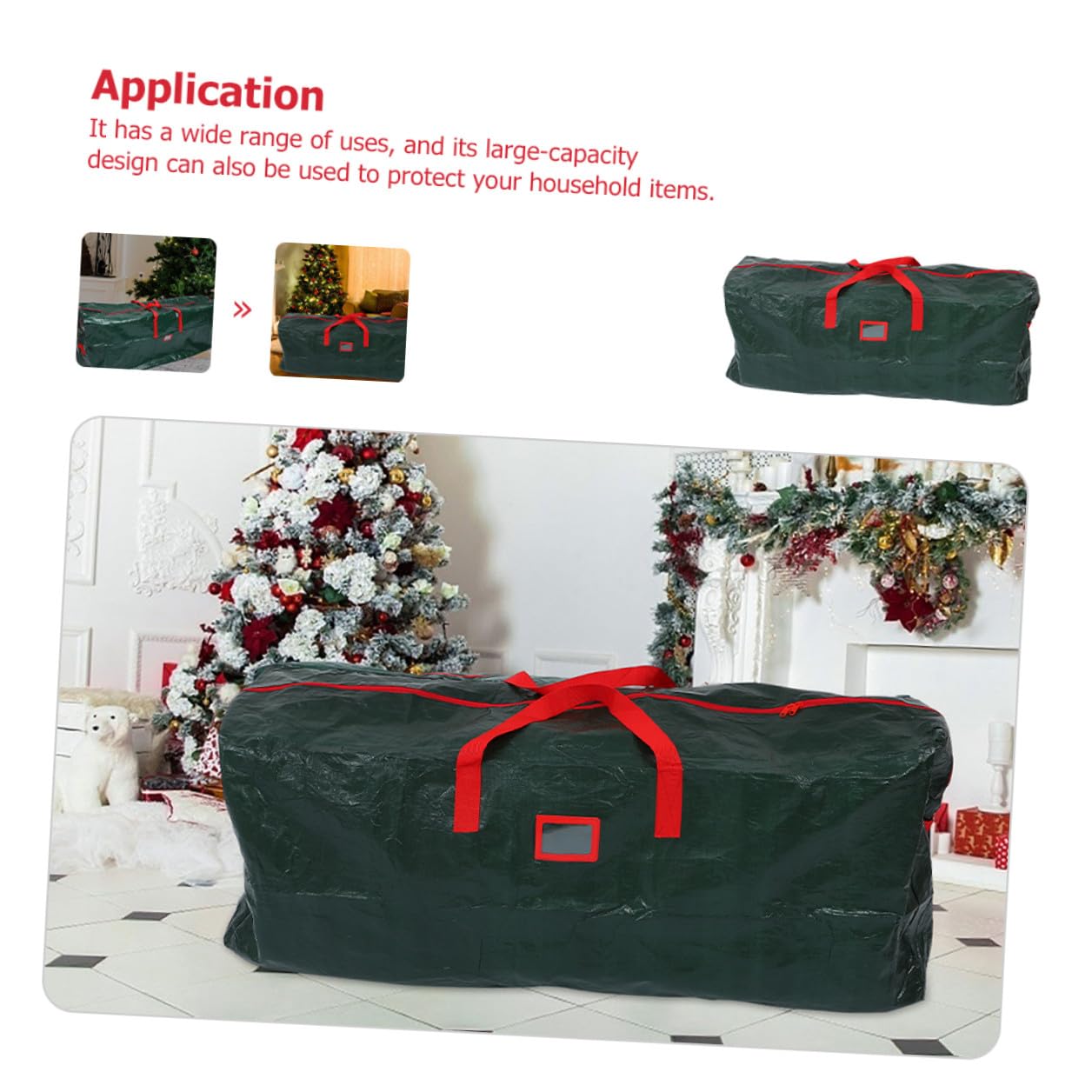 DECHOUS Bolsa para Árbol de Navidad de Gran Organizadora y Resistente al Polvo para Almacenar y Proteger Árboles y Decoraciones de Navidad Año