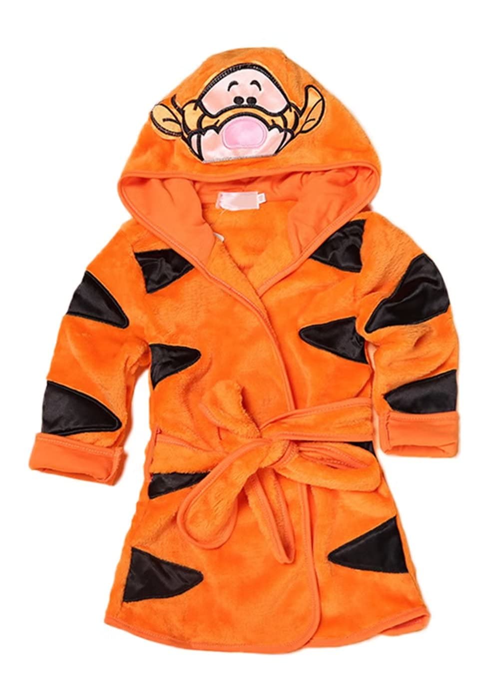 JUNG KOOK Toddler Baby Boys Girls Cartoon Bathrobe Cape Beach Towel Hoodie Robe Night-Robe