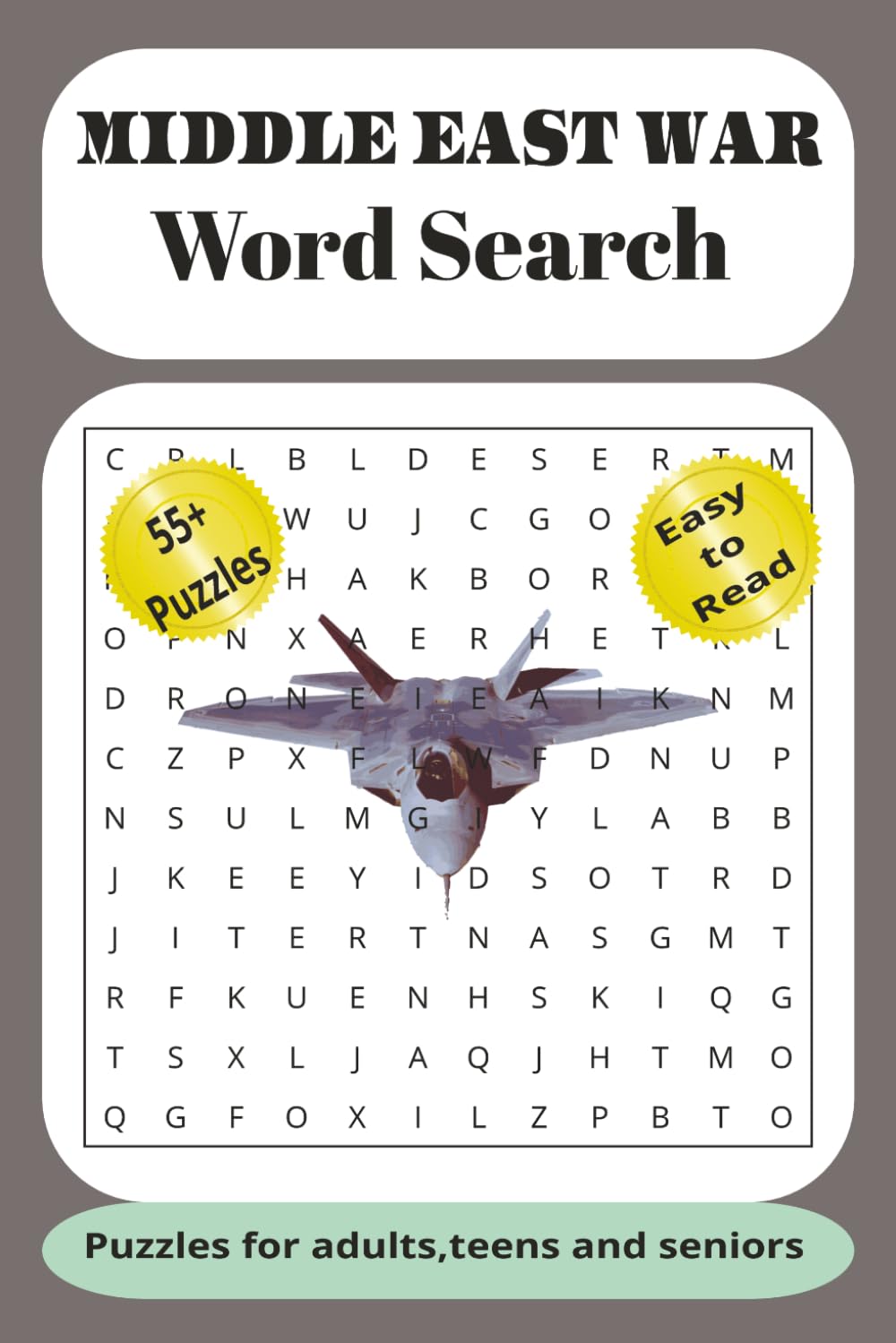 Middle East War: Word Search Puzzle Book