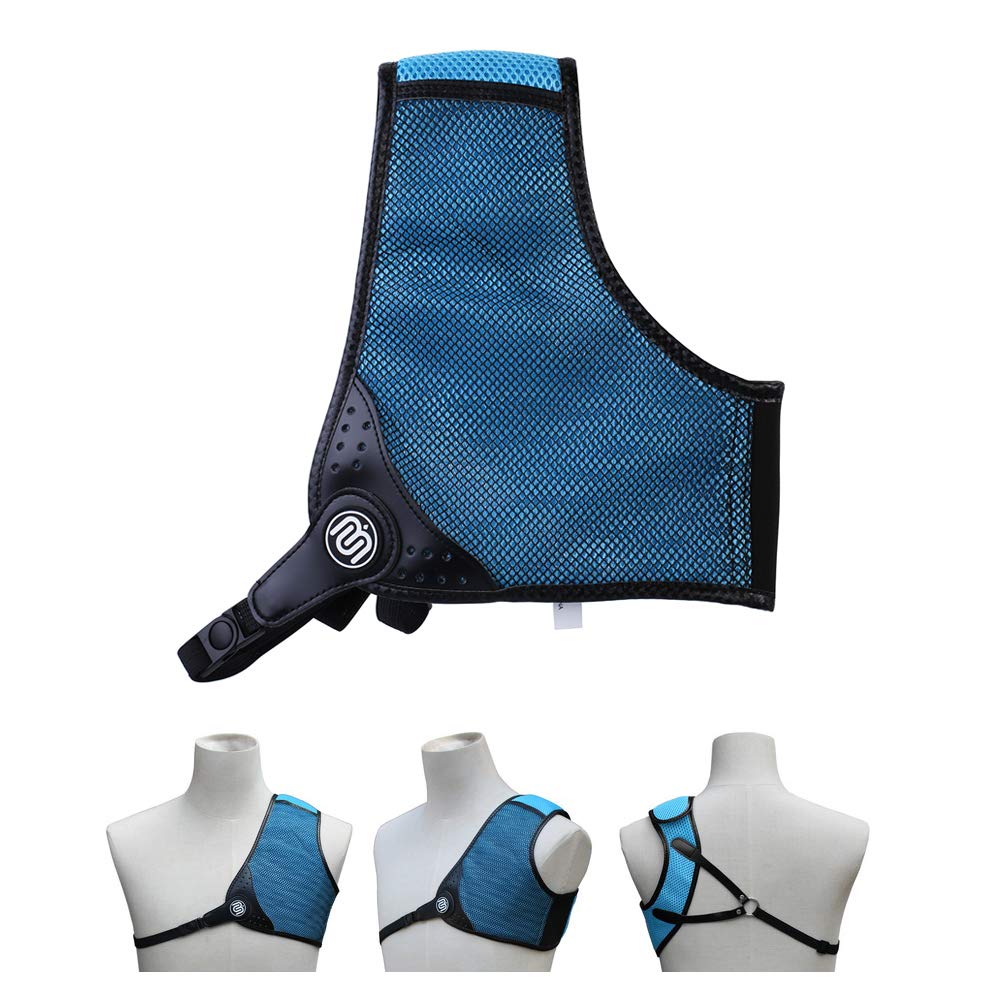 BICASTER Archery Chest Guard - RH 3D Mesh Designed (Blue, Medium)