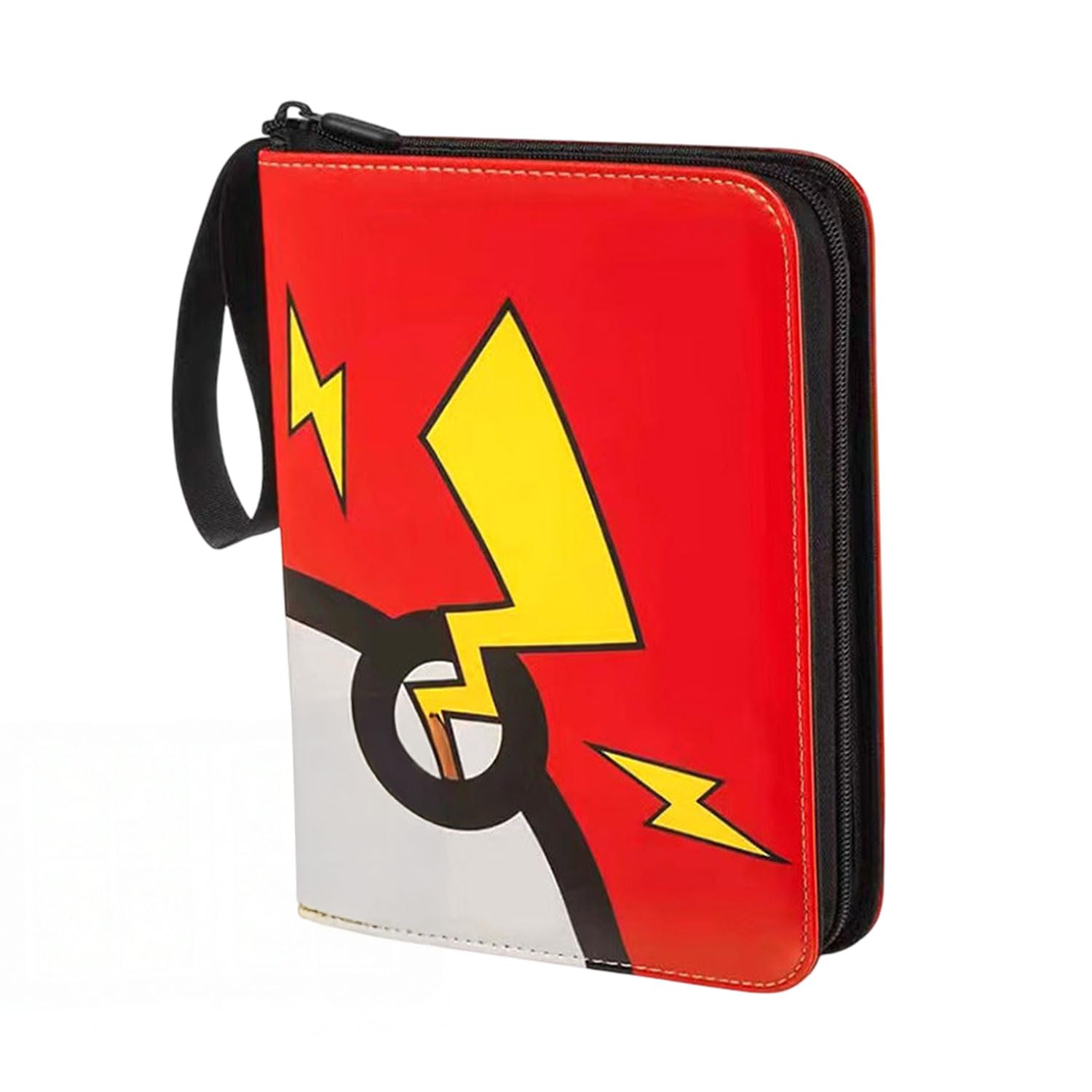 SYGA Card Binder for Game Cards, 400 Pocket Zipper Album with 50 Removable Sleeves, Premium Waterproof PU Case Card Holder – Red Thunder Design-image-15