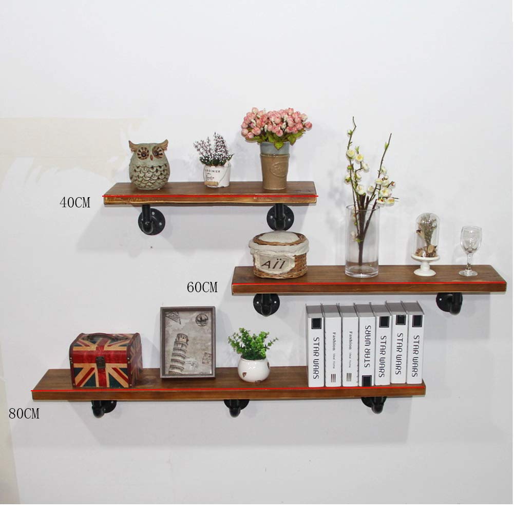 Shelves Étagères murales en Bois Flottant pour entrée, Chambre, Cuisine, Salle de Bain 80cm