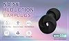 Ear Plugs for Sleep - 33dB Noise Cancelling – Super Soft, Reusable Hearing Protection in Flexible Silicone for Noise Reduction & Flights - 8 Ear Tips in XS/S/M/L - Black, Extra Small
