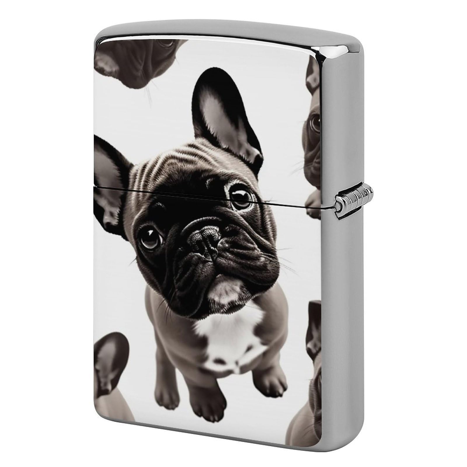 French Bulldog Lighter Case for Men, Personalized Lighter Cover for Valentine's Day Gifts, Flip-Top Lighters Shell for Outdoor, Portable Lighters Protective Sleeve